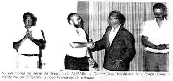 Posse do 2º presidente. Dr. Nilson Pellegrini